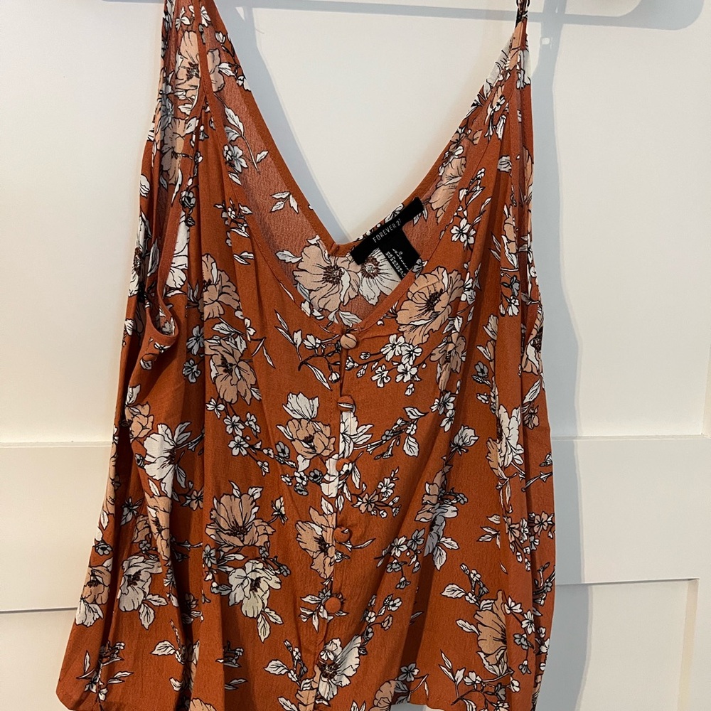 Floral V-Neck Camisole Top